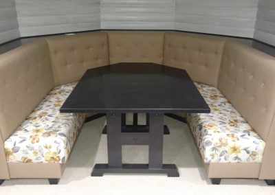 CUSTOM BOOTH AND TABLE